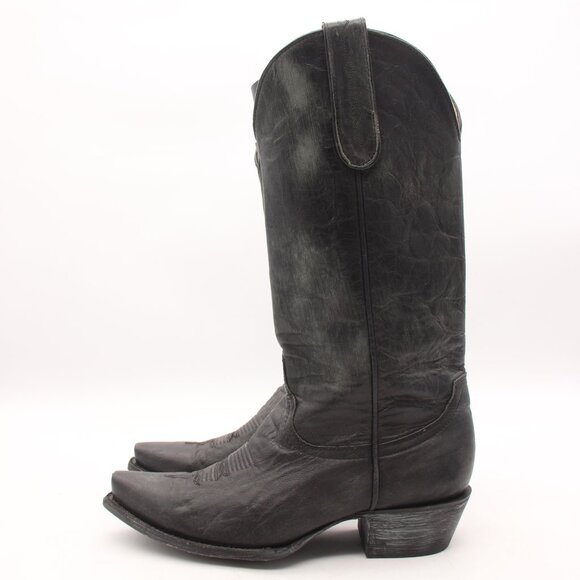 Idyllwind Western Cowgirl Boot Women's Size 7.5 B Black Distressed Leather - Picture 4 of 10